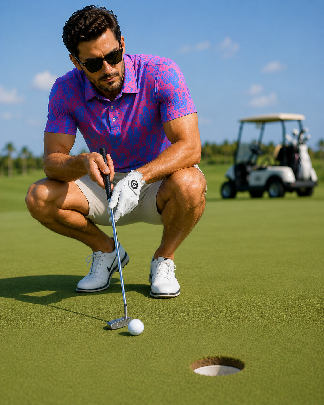 Funky Golf Tropical Performance Polo