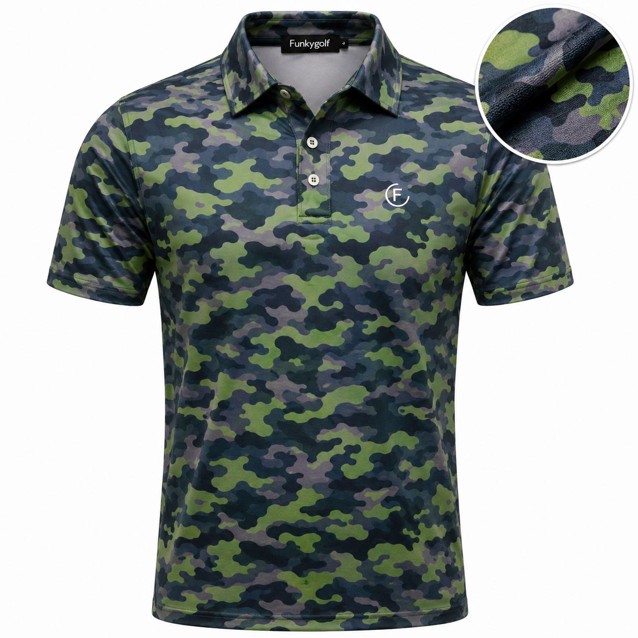 Funky Golf Camo Collection Polo