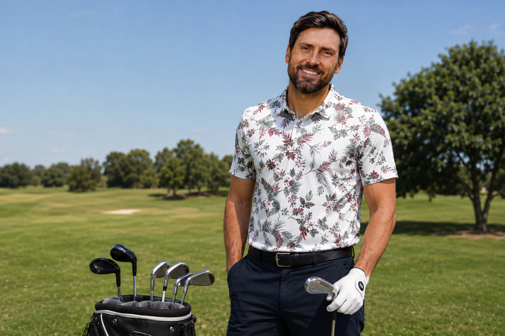 Funky Golf Tropical Performance Polo