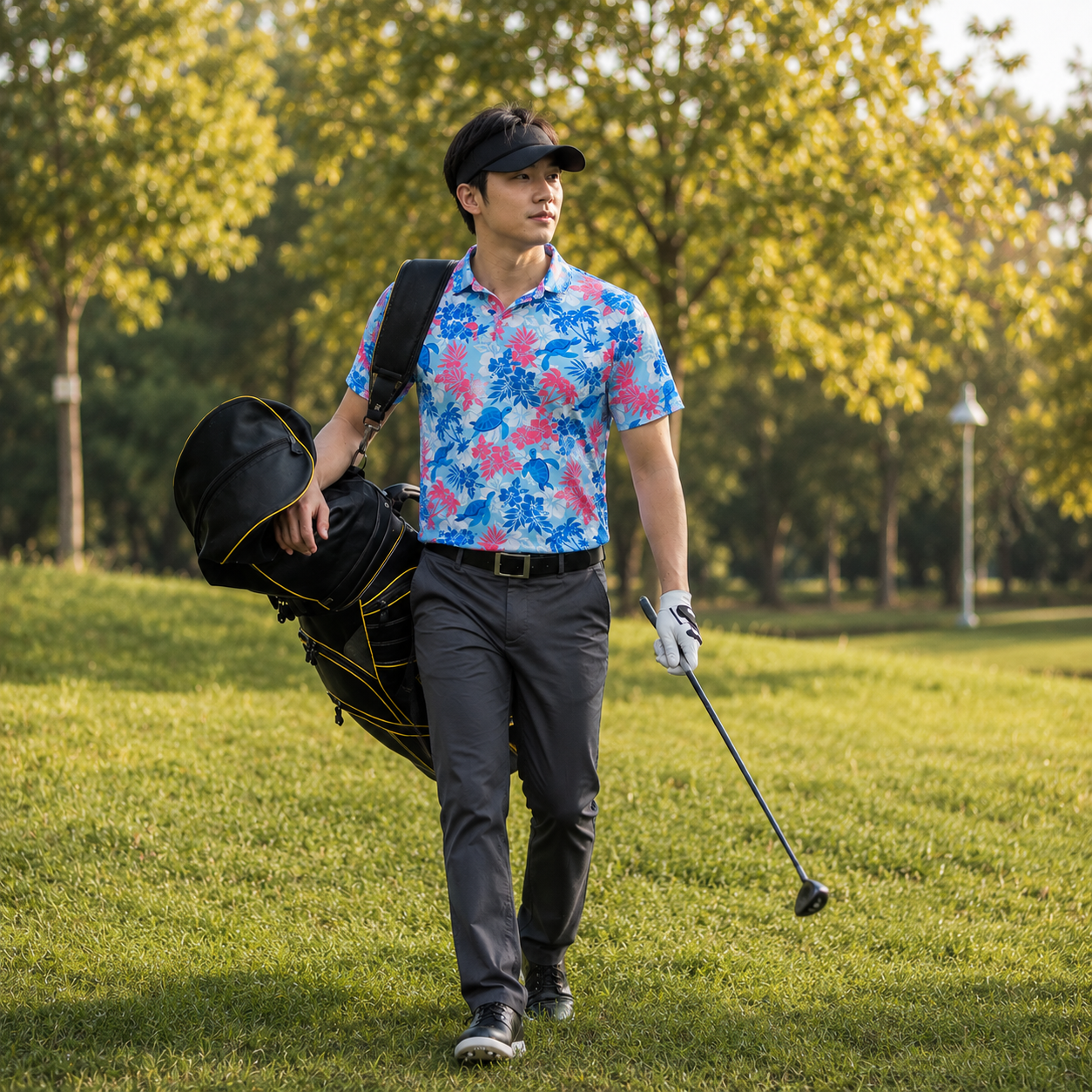 Funky Golf Tropical Performance Polo
