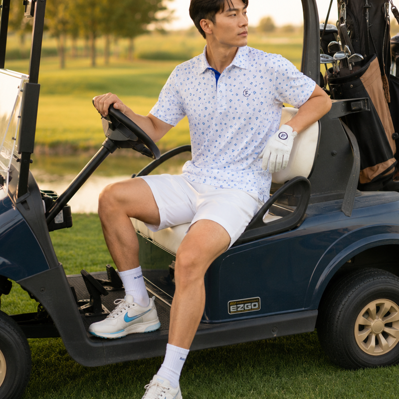 Funky Golf Diamond Drive Collection Polo