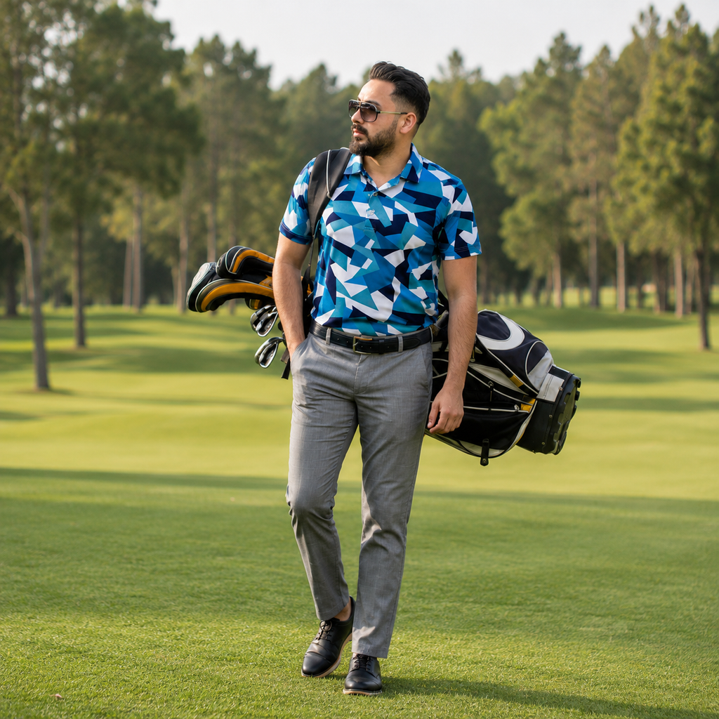 Funky Golf Tropical Performance Polo
