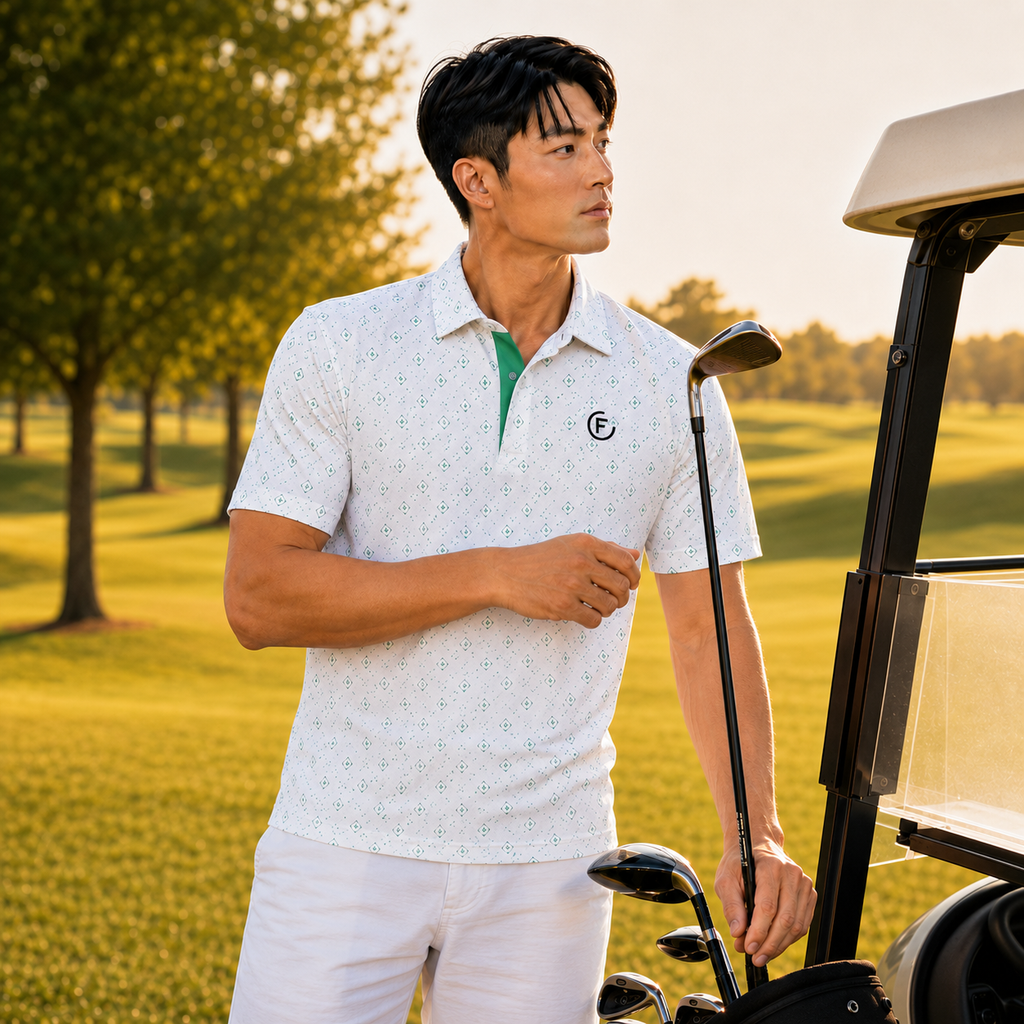 Funky Golf Diamond Drive Collection Polo