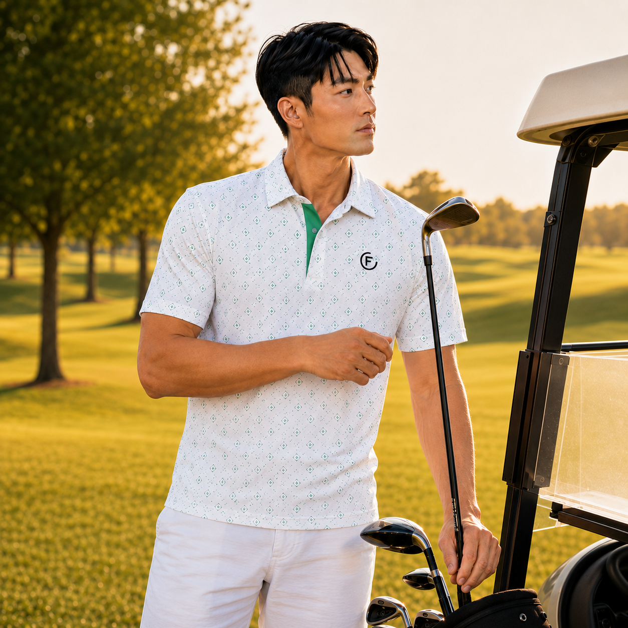 Funky Golf Diamond Drive Collection Polo