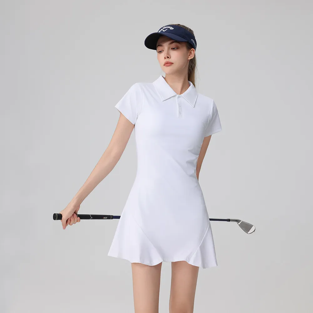 Women's Performance Polo Dress with Built-In Shorts