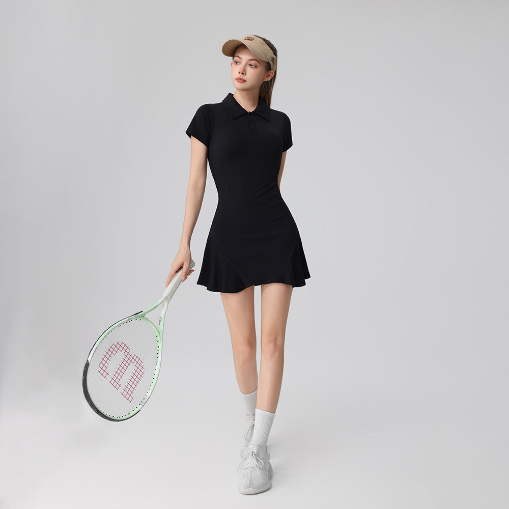 Women's Performance Polo Dress with Built-In Shorts