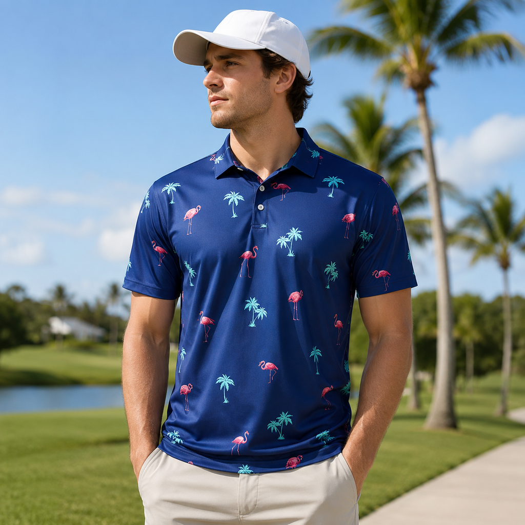 Funky Golf Tropical Performance Polo