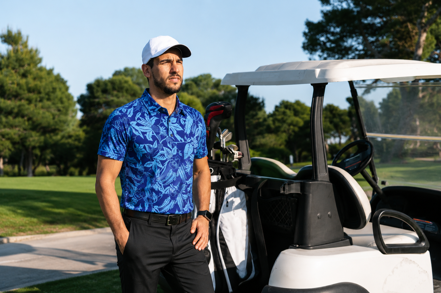 Funky Golf Tropical Performance Polo