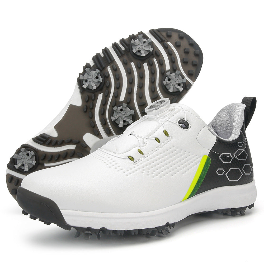 Golf Shoes with Swivel Buckle Breathable Fixed Spike