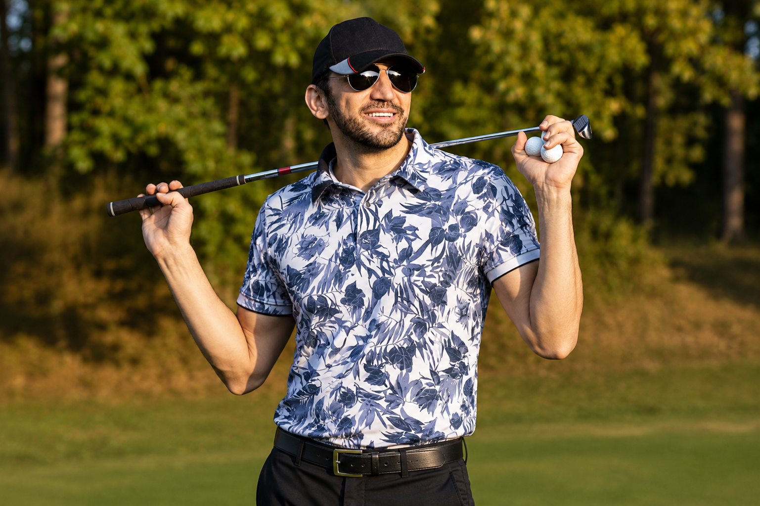 Funky Golf Tropical Performance Polo