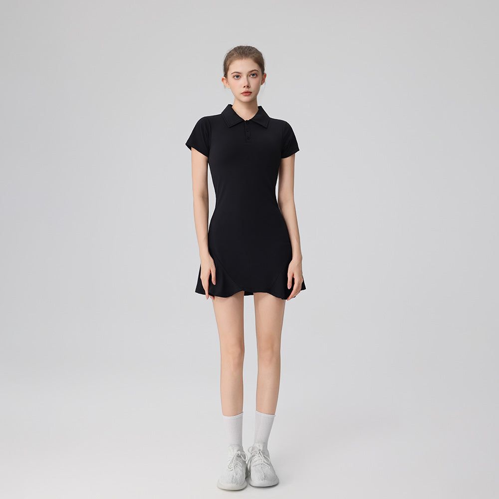 Women's Performance Polo Dress with Built-In Shorts