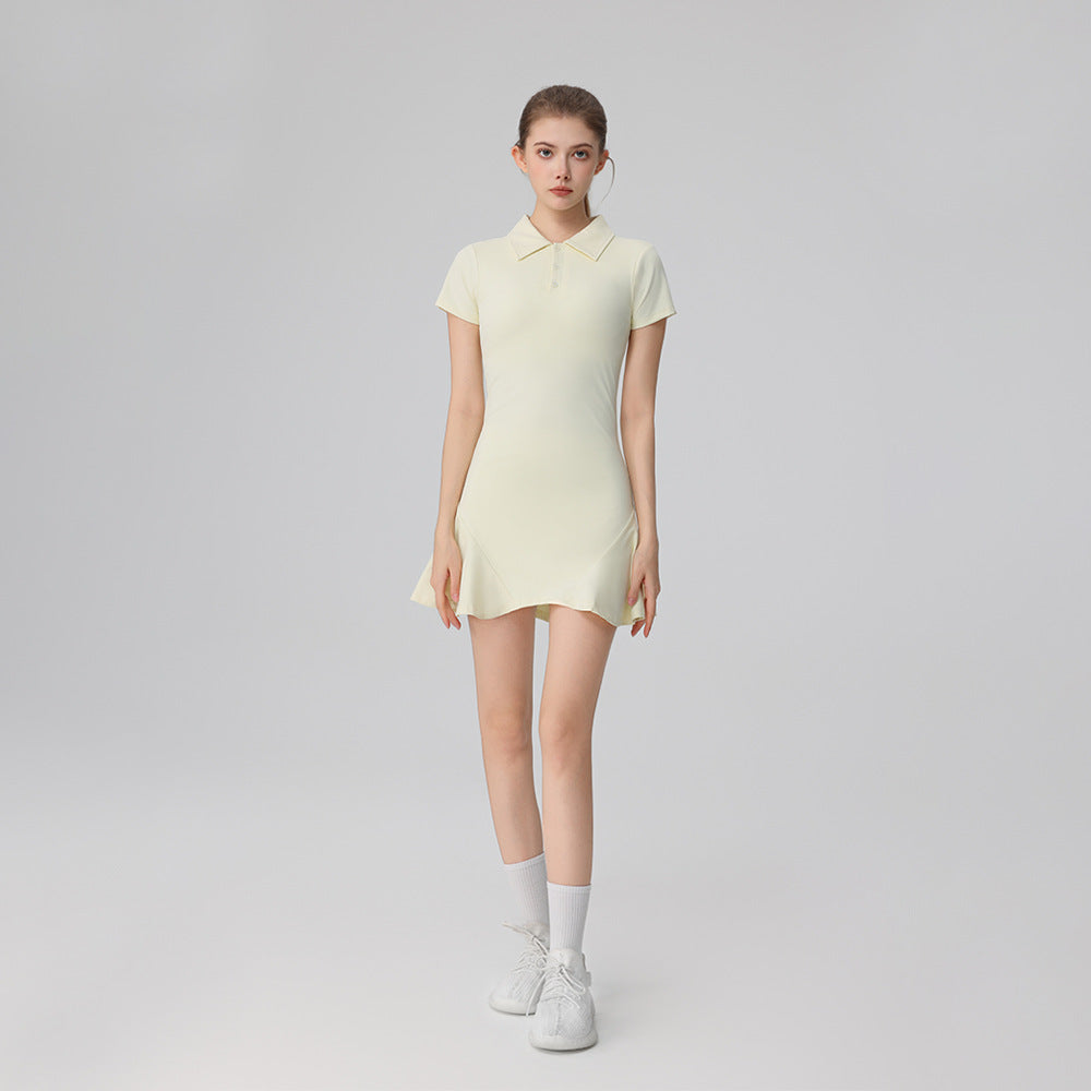 Women's Performance Polo Dress with Built-In Shorts