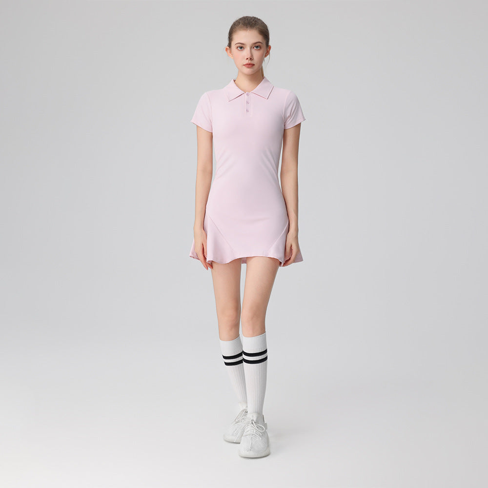 Women's Performance Polo Dress with Built-In Shorts