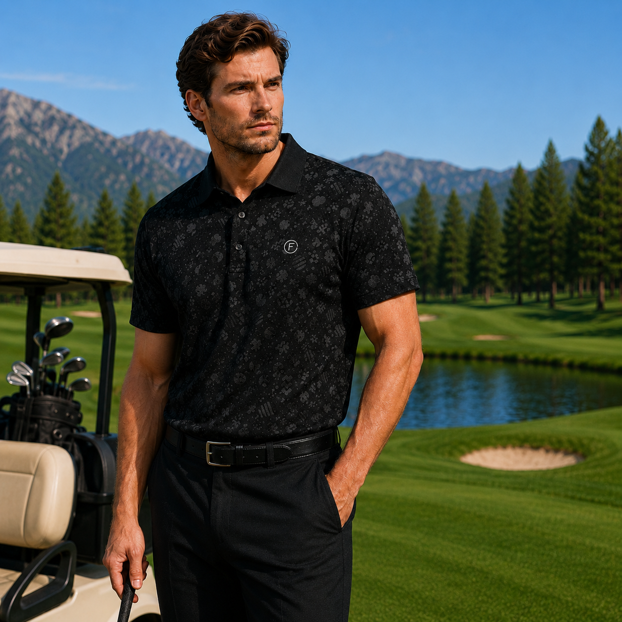 Funky Golf Night Shift Collection Polo