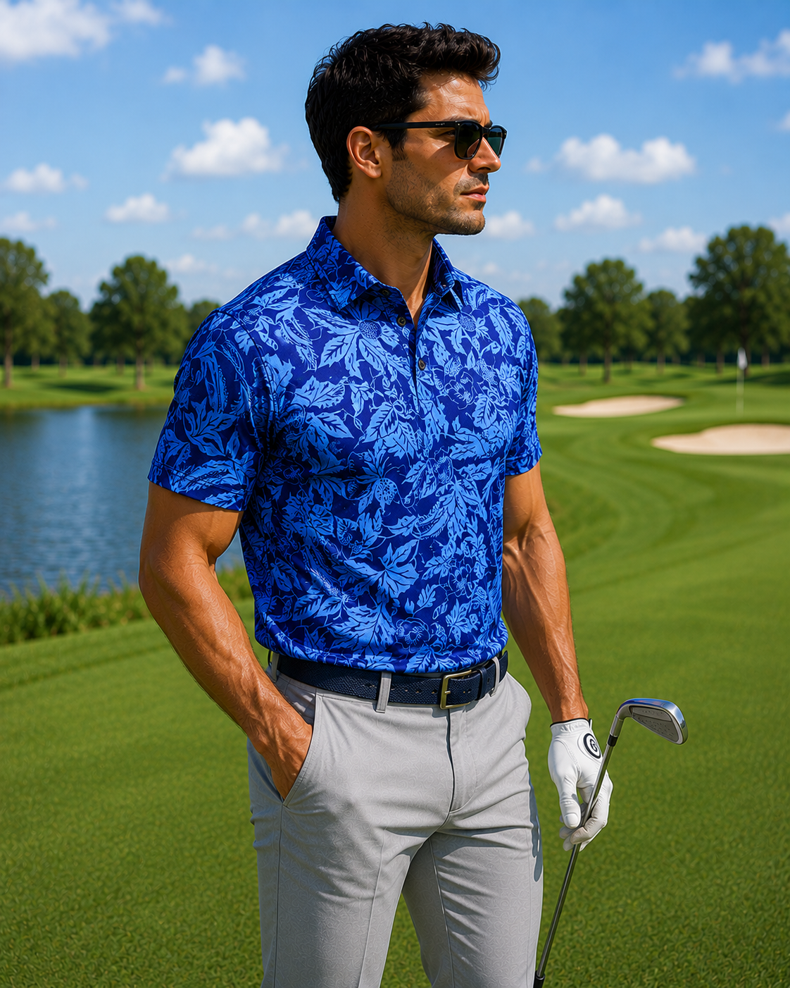 Funky Golf Tropical Performance Polo