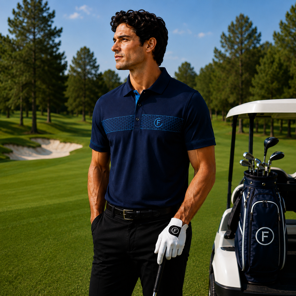 Funky Golf Hex Collection Polo