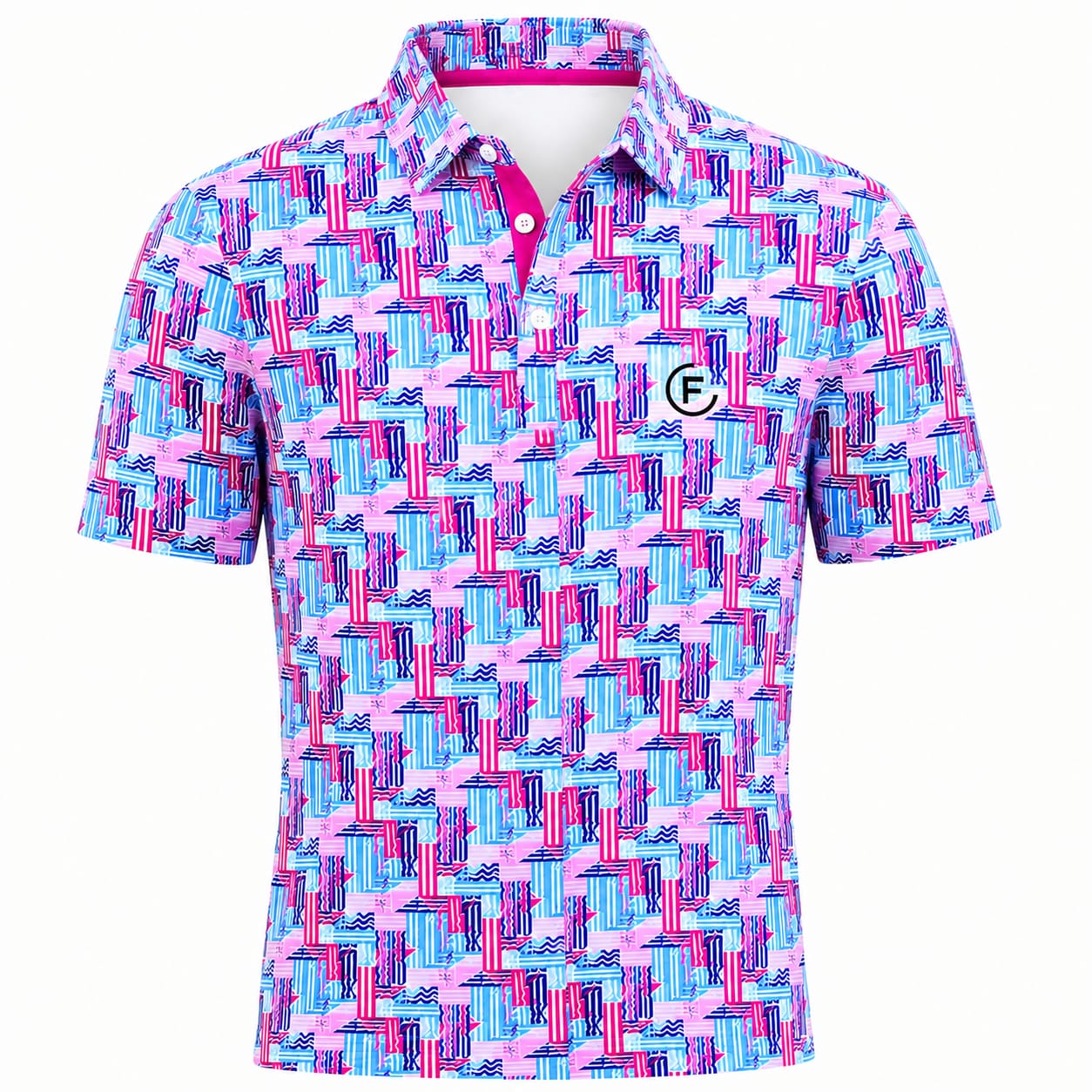 Funky Golf Gold Rush Collection Polo
