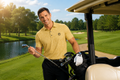 Funky Golf Paisley Elite Polo — Yellow