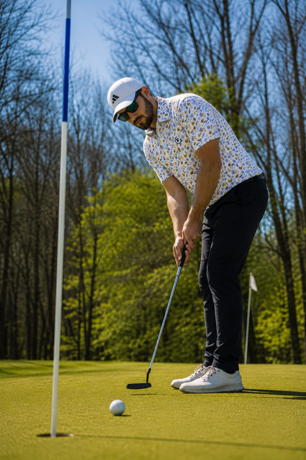 Funky Golf Gold Rush Collection Polo