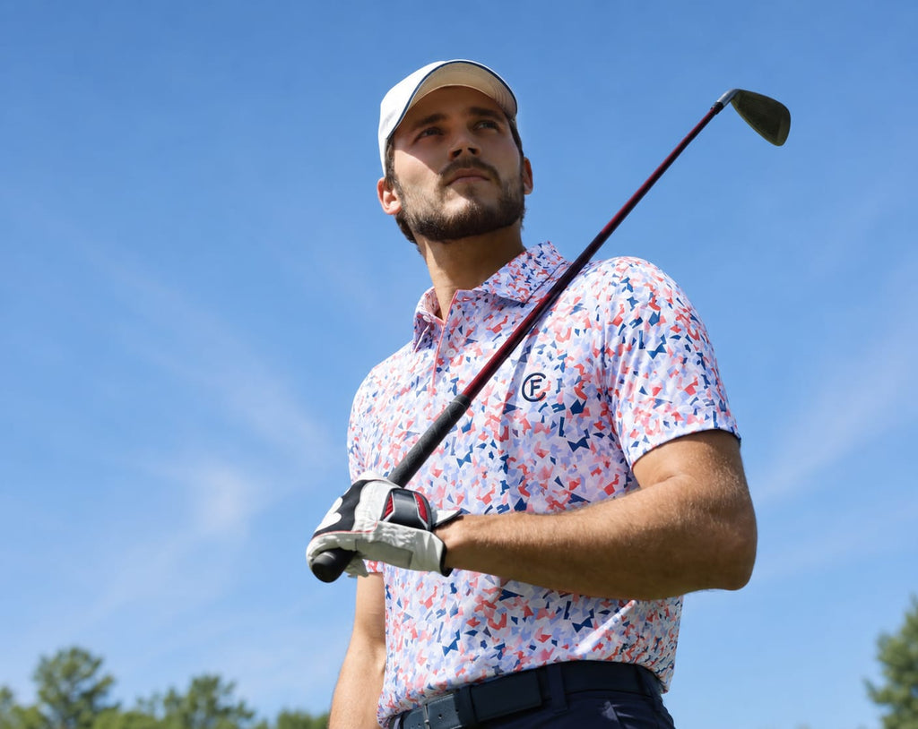 Funky Golf Gold Rush Collection Polo