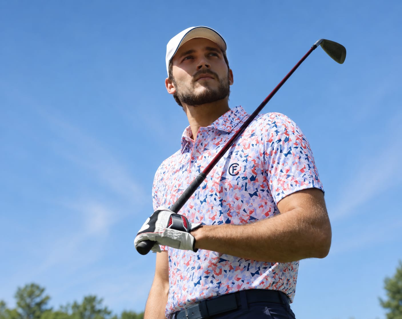 Funky Golf Gold Rush Collection Polo