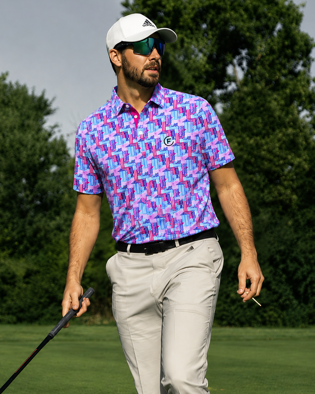 Funky Golf Gold Rush Collection Polo