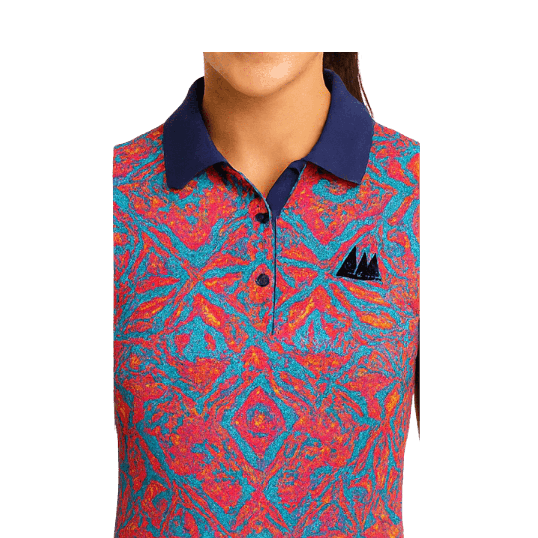 Women Polo ShirtFunky Babe Polo Dress – Radiant Mosaic