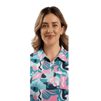 Women Polo ShirtFunky Babe Polo – Pastel Abstract Camo