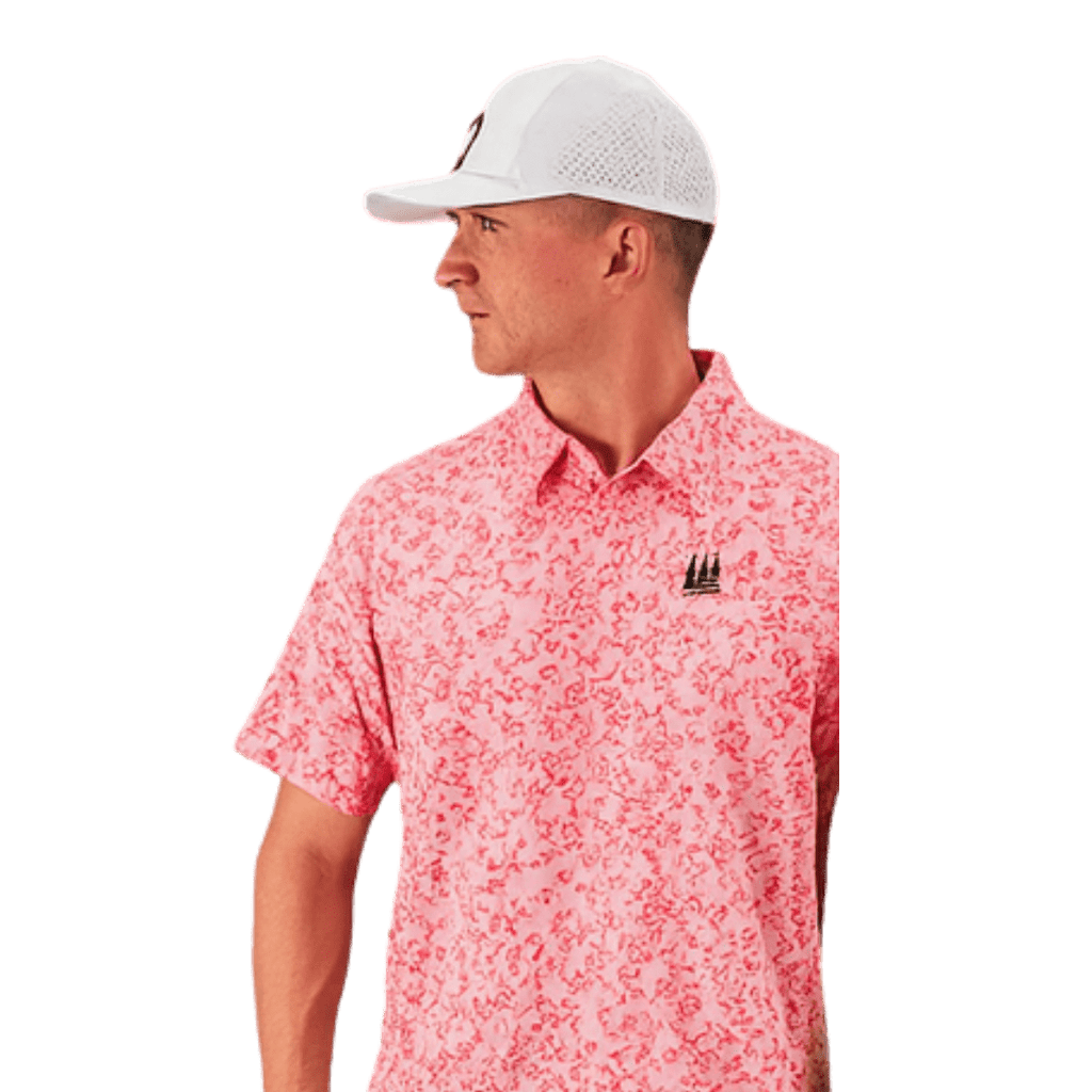 Polo ShirtFunky Bros Polo – Coral Bloom