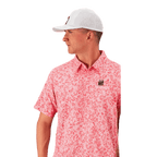 Polo ShirtFunky Bros Polo – Coral Bloom