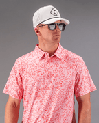 Polo ShirtFunky Bros Polo – Coral Bloom