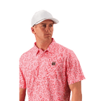 Polo ShirtFunky Bros Polo – Coral Bloom