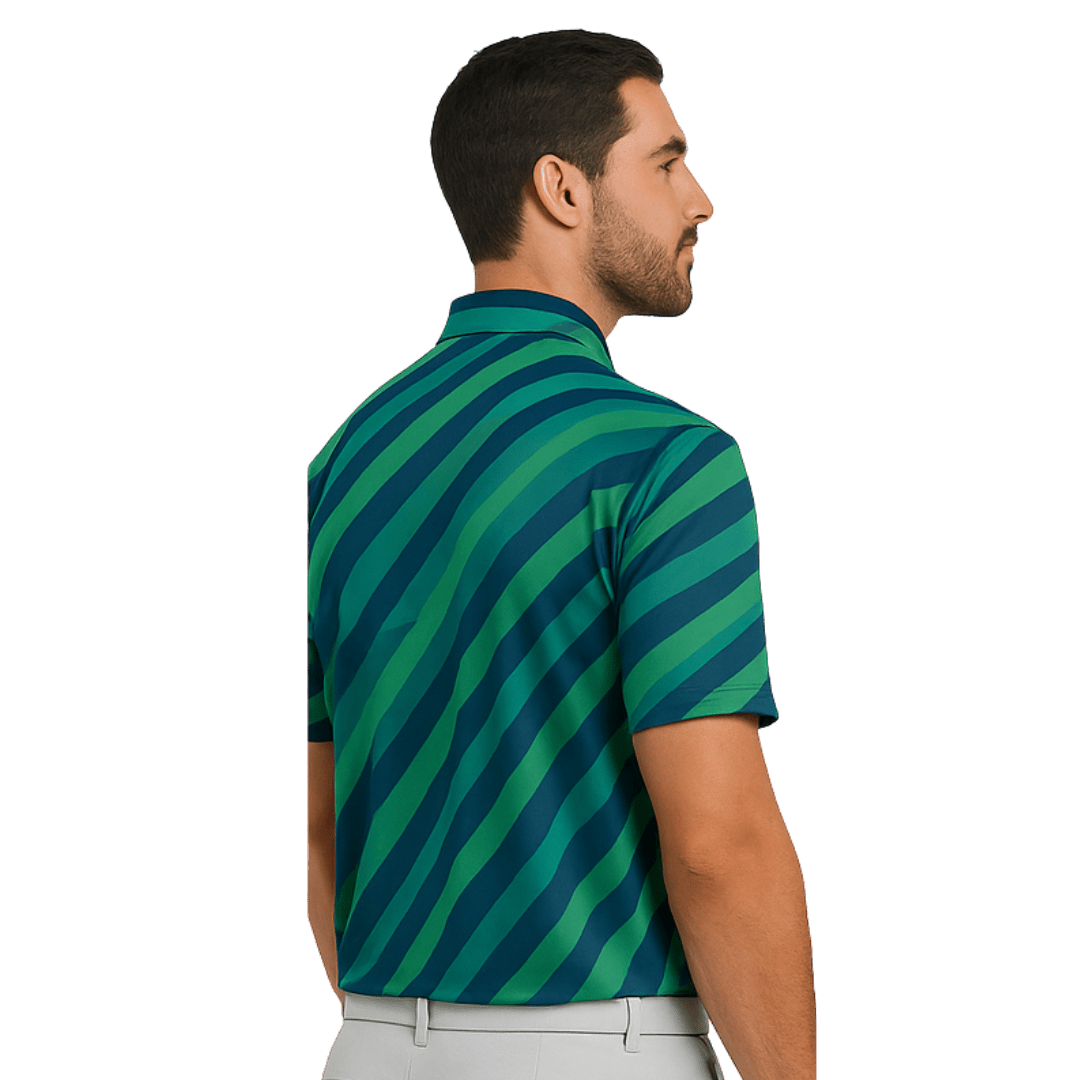 Polo ShirtFunky Bros Polo – Emerald Stripes