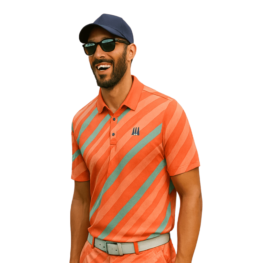 Polo ShirtFunky Bros Polo – Sunset Stripes