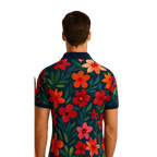 Polo ShirtFunky Bros Polo – Tropical Bloom