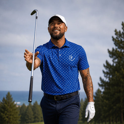 Funky Golf Buzz Polo - Blue