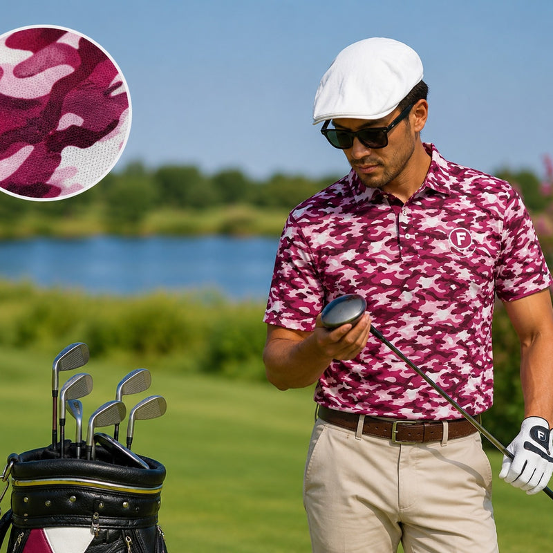 Funky Golf Fairways Polo - Lilac
