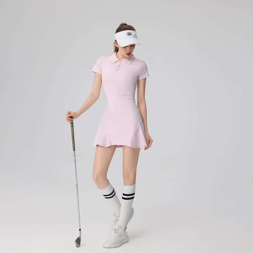 Women's Performance Polo Dress with Built-In Shorts