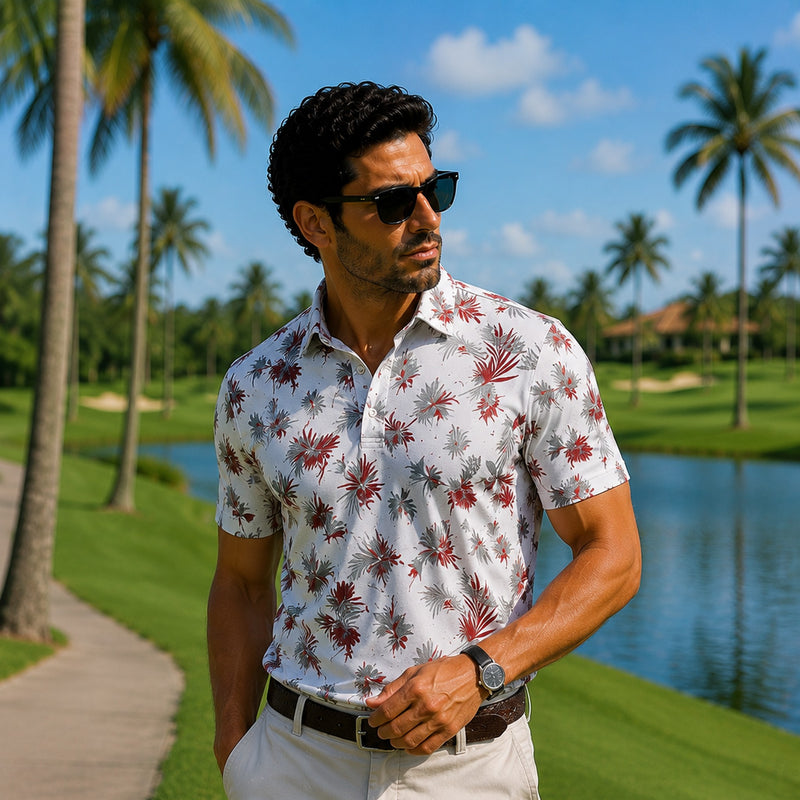 Funky Golf Tropical Performance Polo - Default