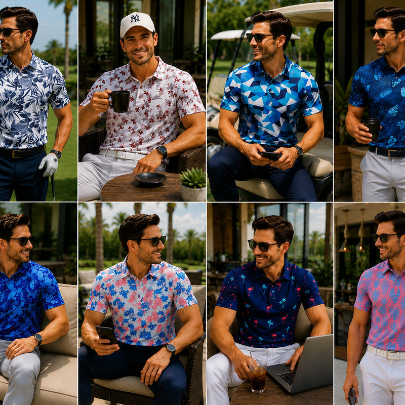 Funky Golf Tropical Performance Polo - Default