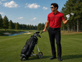 Funky Golf Hex Collection Polo — Red