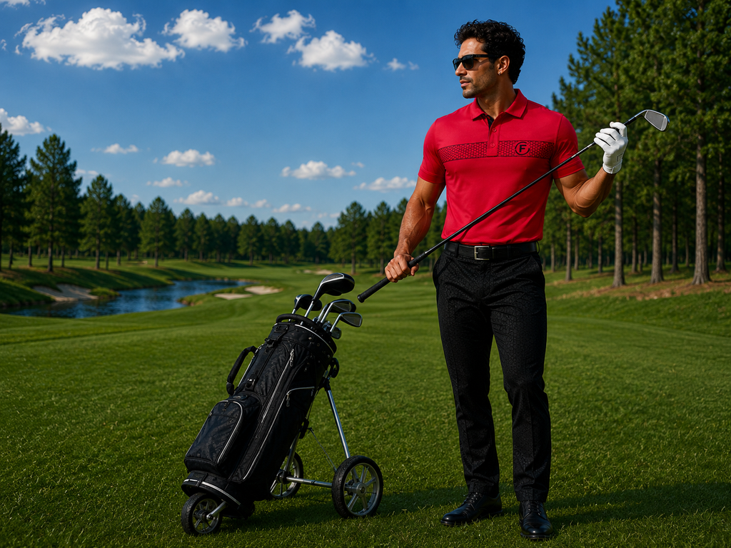 Funky Golf Hex Collection Polo