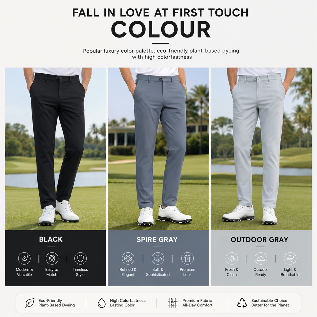 Men's Quick-Dry Performance Golf Trousers