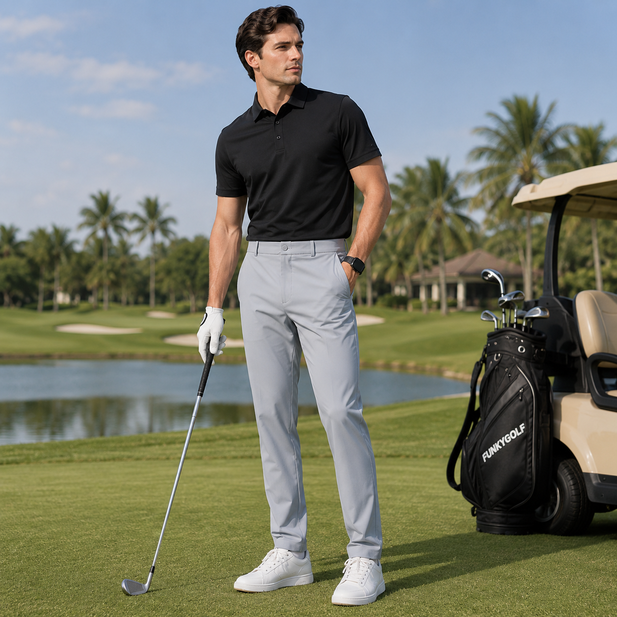 Men's Quick-Dry Performance Golf Trousers